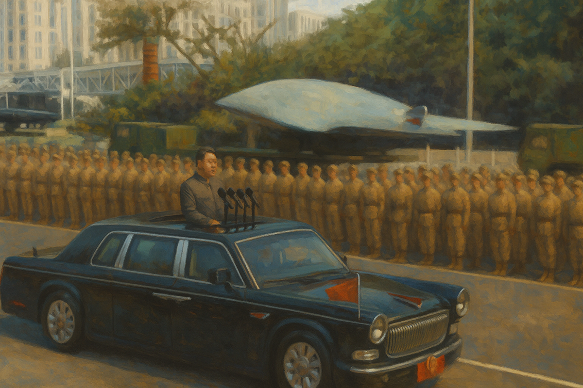 China's massive military parade and national capability demonstration.