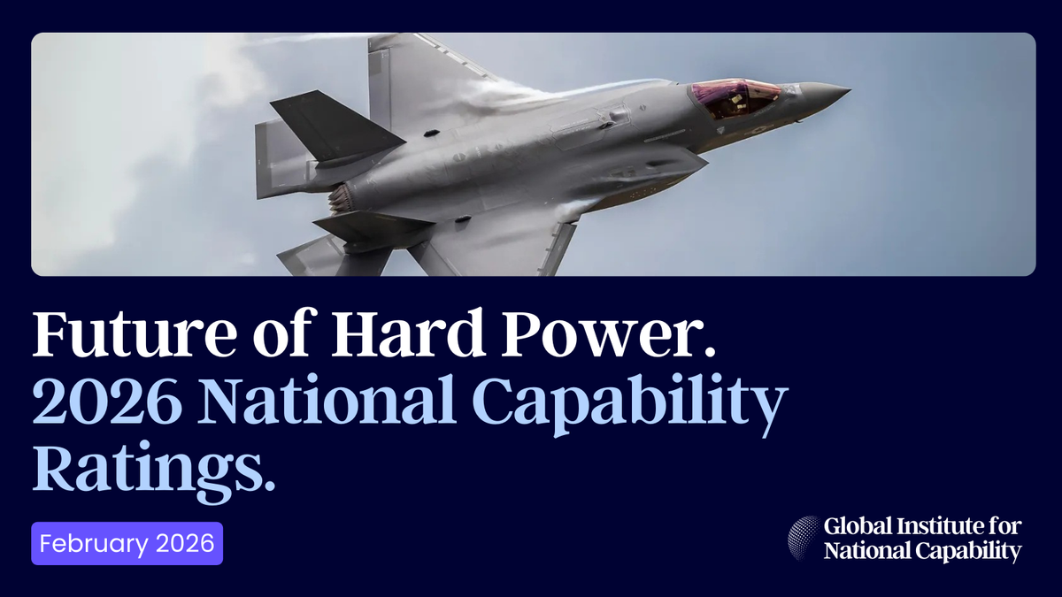 Future of Hard Power: 2026 National Capability Ratings