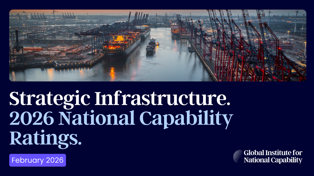 Strategic Infrastructure: 2026 National Capability Ratings