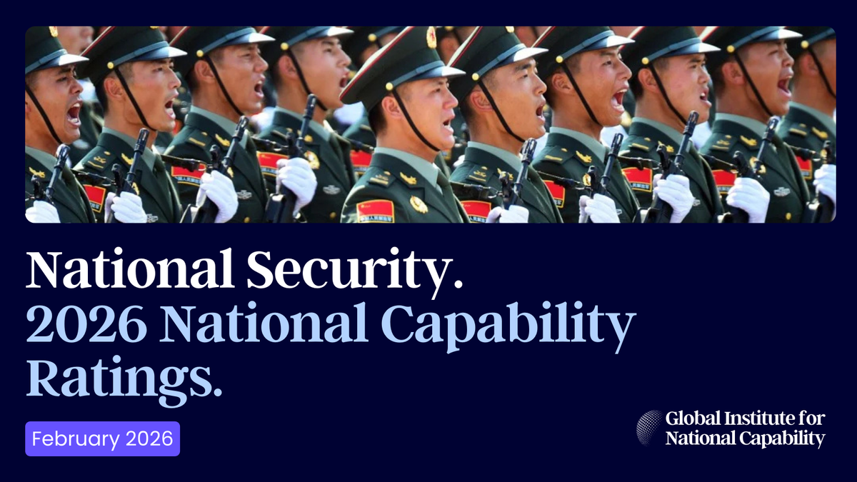 National Security: 2026 National Capability Ratings
