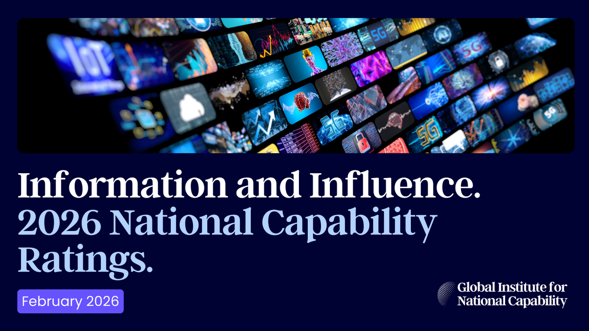 Information & Influence: 2026 National Capability Ratings