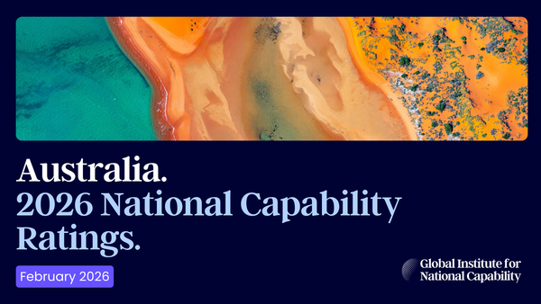 🇦🇺 Australia: 2026 National Capability Ratings